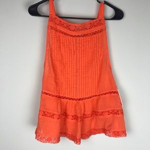 Free people NWT  tank with crochet detailing